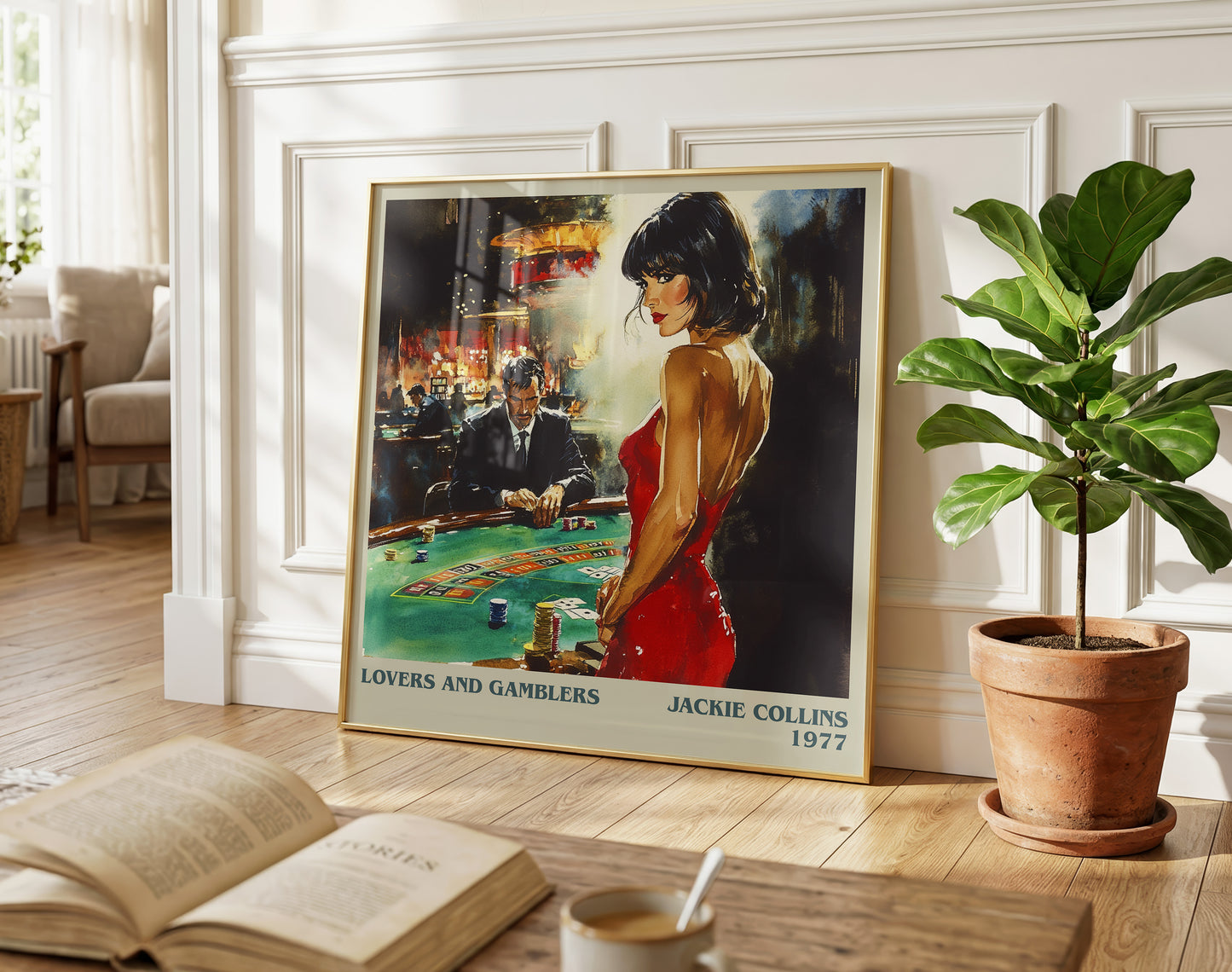 Lovers and Gamblers literary poster paired in gallery wall – literary art prints