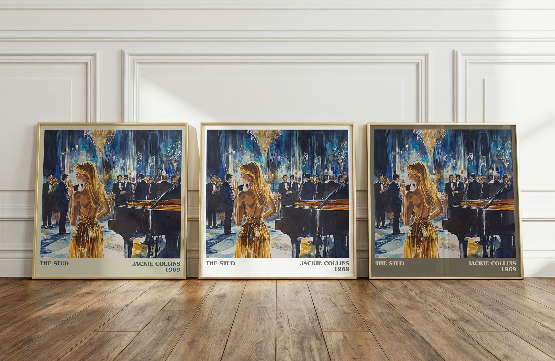 The Stud literary print framed by window – literary home decor