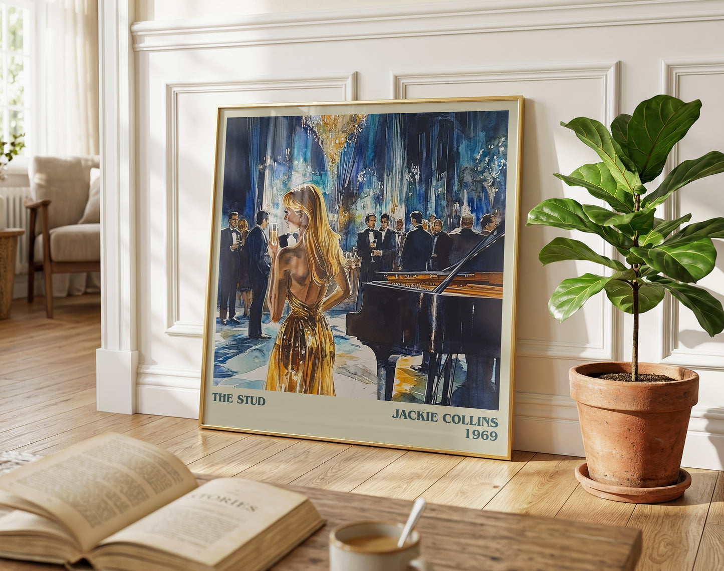 The Stud literary poster paired in gallery wall – literary art prints