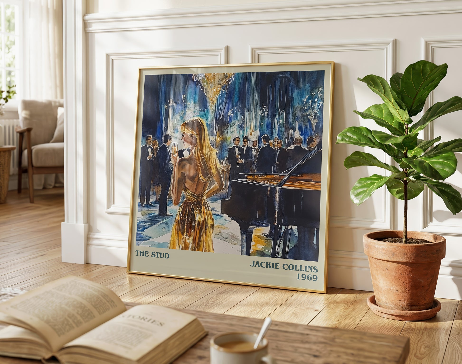 The Stud literary poster paired in gallery wall – literary art prints