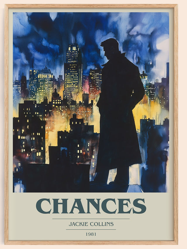 Chances Book Cover Poster by Jackie Collins