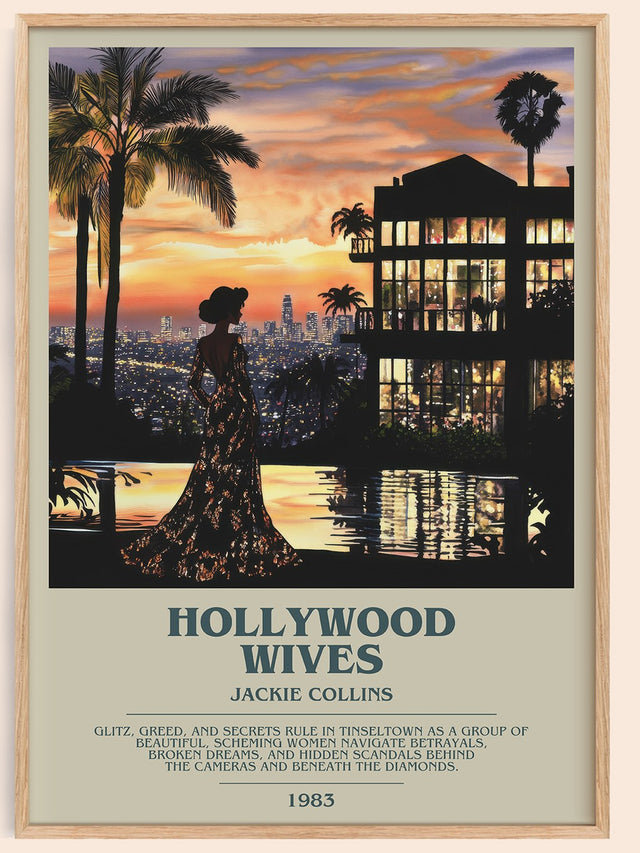Hollywood Wives Bookish Wall Art by Jackie Collins