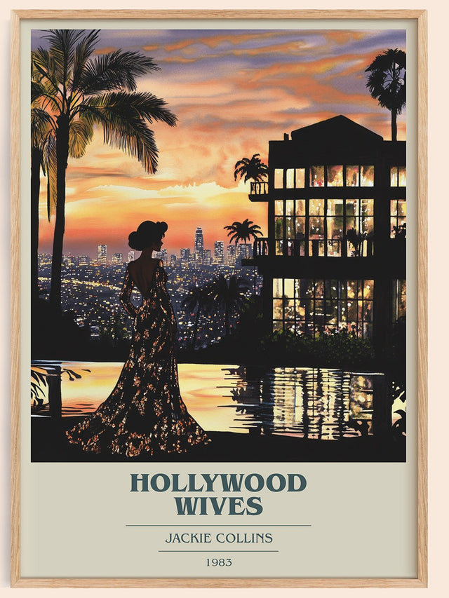 Hollywood Wives Book Cover Poster by Jackie Collins