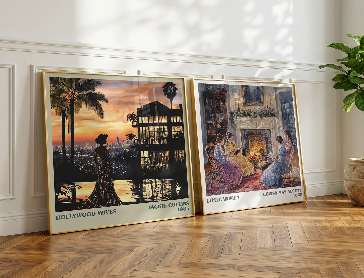 Hollywood Wives book poster packaging – museum-quality print rolled in protective tube