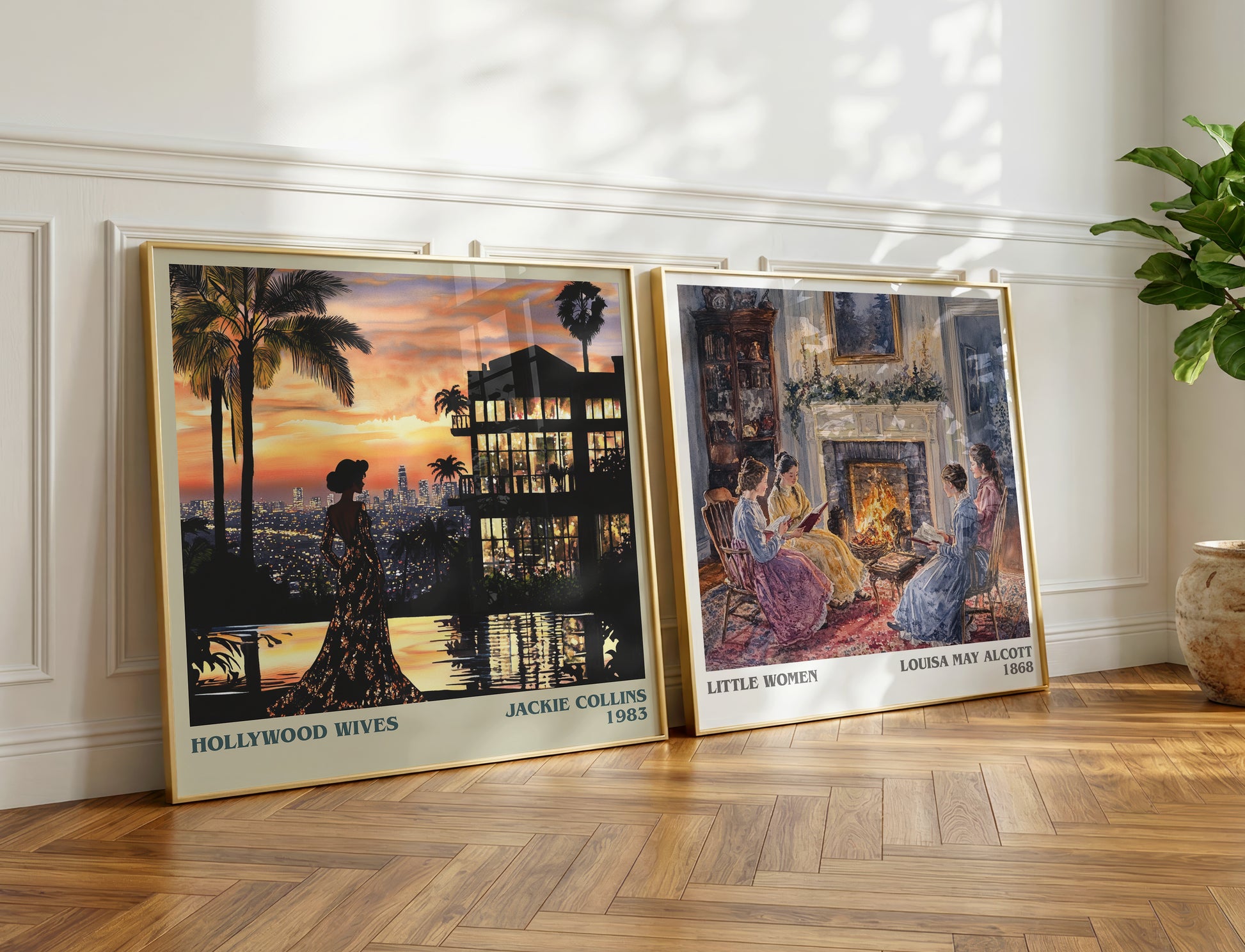 Hollywood Wives book poster packaging – museum-quality print rolled in protective tube