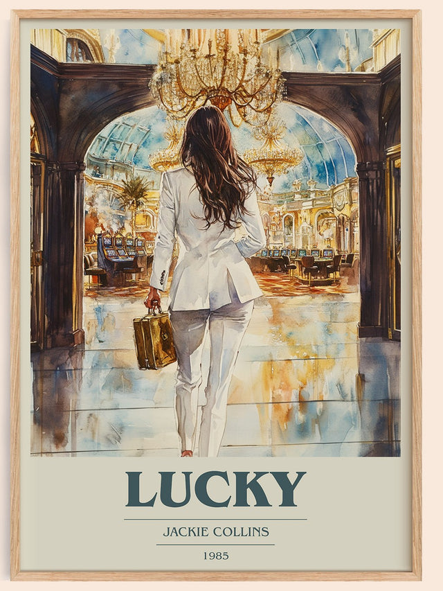 Lucky Book Cover Poster by Jackie Collins