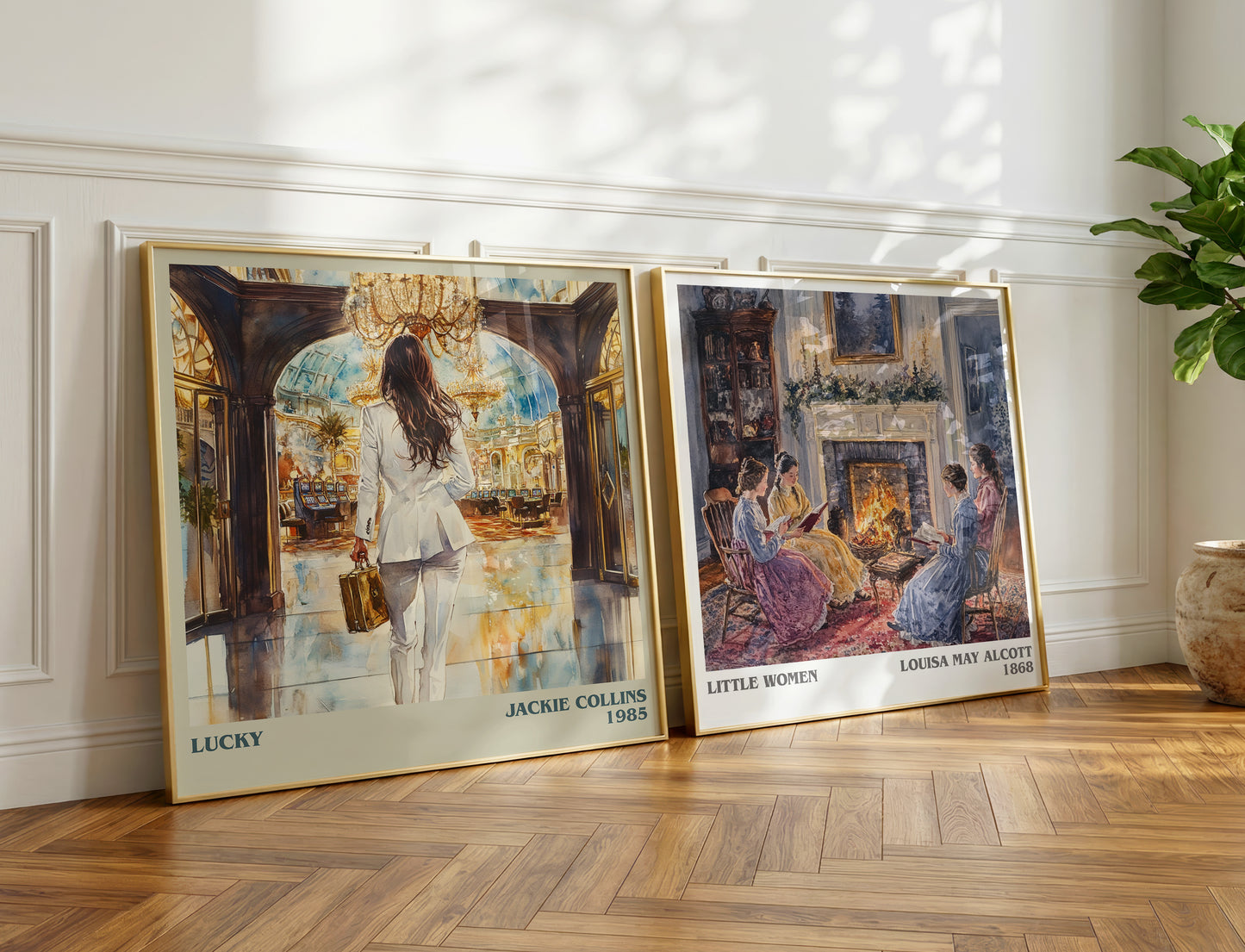 Lucky book poster packaging – museum-quality print rolled in protective tube
