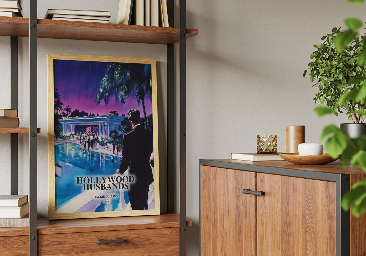 Hollywood Husbands book watercolour illustration paper finish options – matte satin gloss