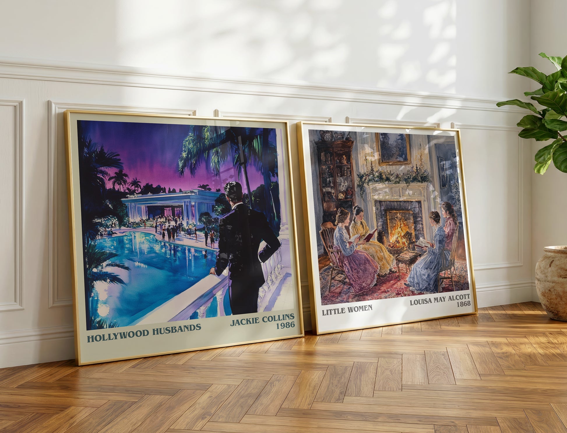 Hollywood Husbands book poster packaging – museum-quality print rolled in protective tube