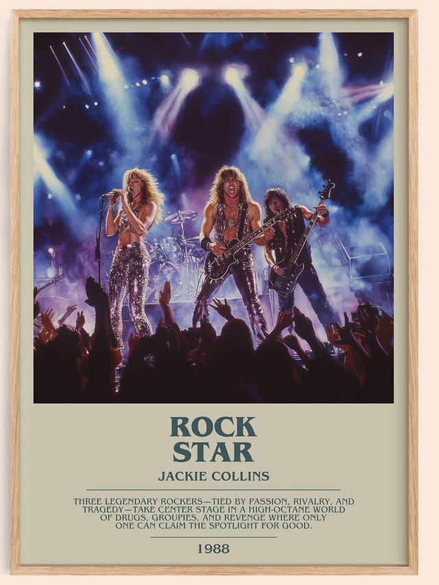 Rock Star Bookish Wall Art by Jackie Collins