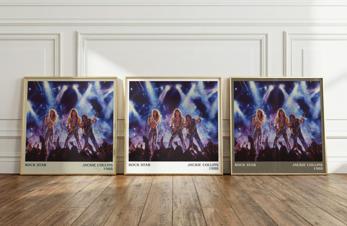 Rock Star literary print framed by window – literary home decor