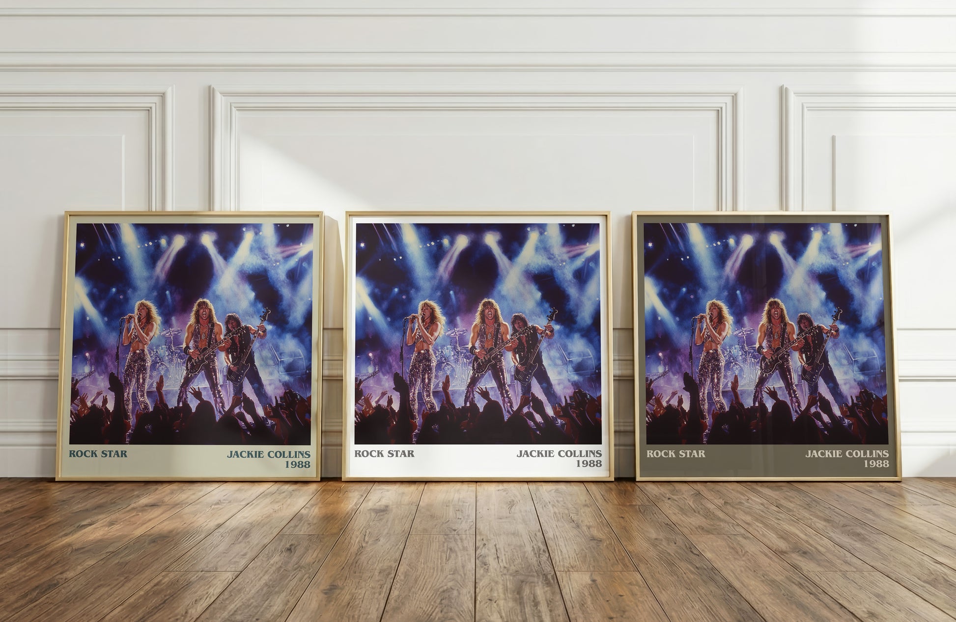 Rock Star literary print framed by window – literary home decor