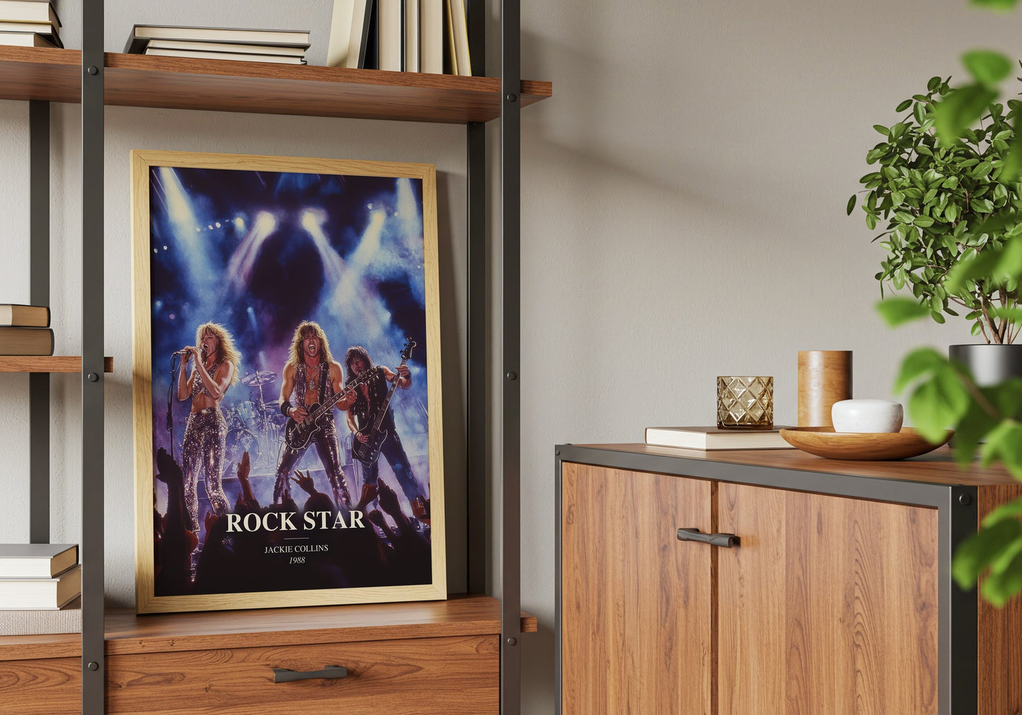 Rock Star book watercolour illustration paper finish options – matte satin gloss