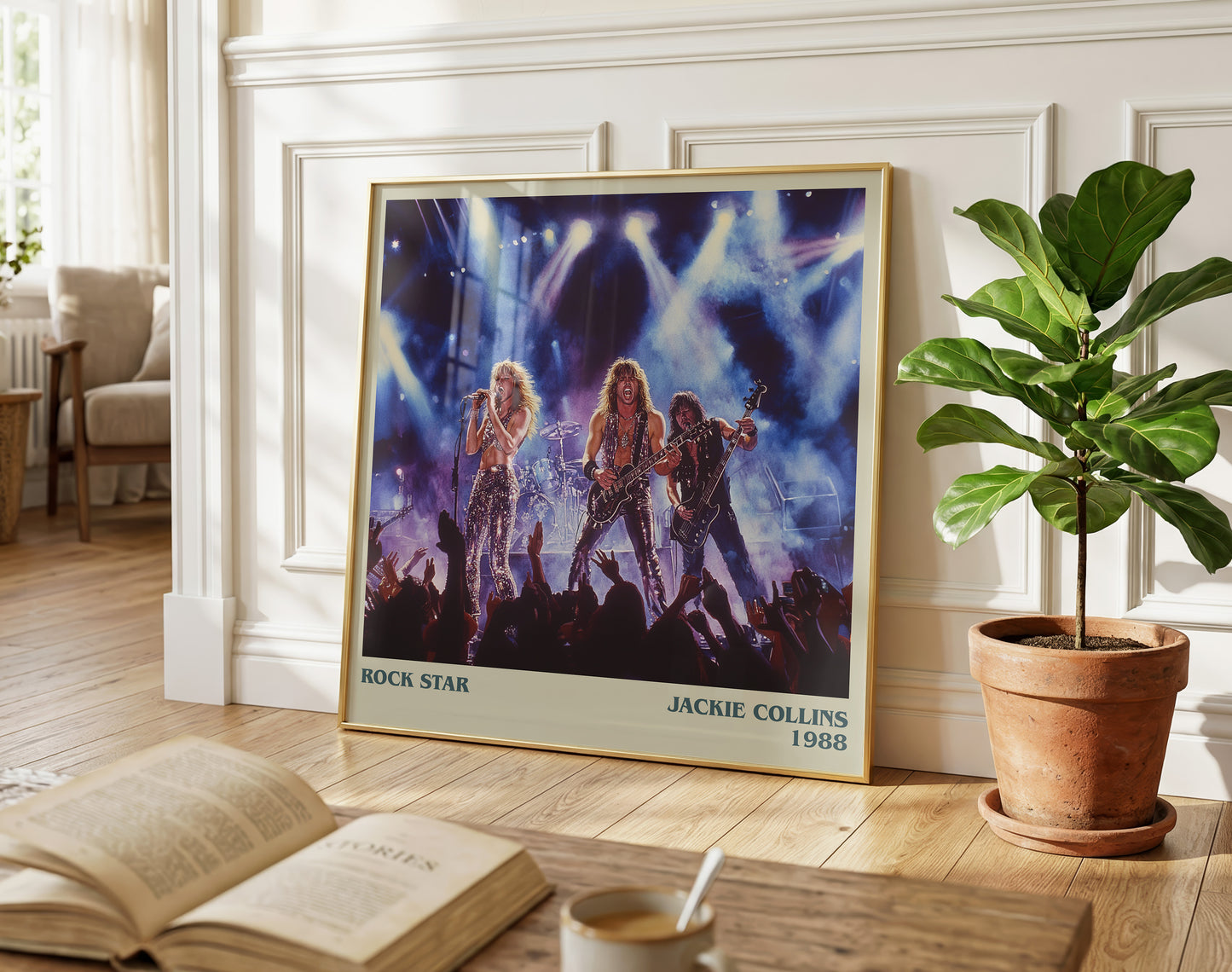 Rock Star literary poster paired in gallery wall – literary art prints