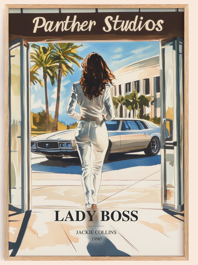 Lady Boss Book Watercolour Illustration by Jackie Collins