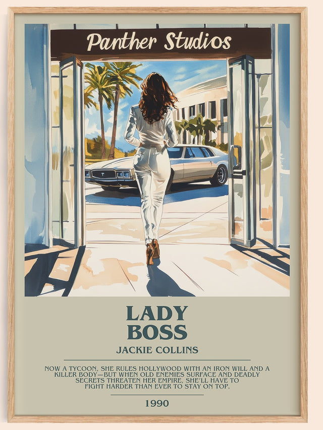 Lady Boss Bookish Wall Art by Jackie Collins