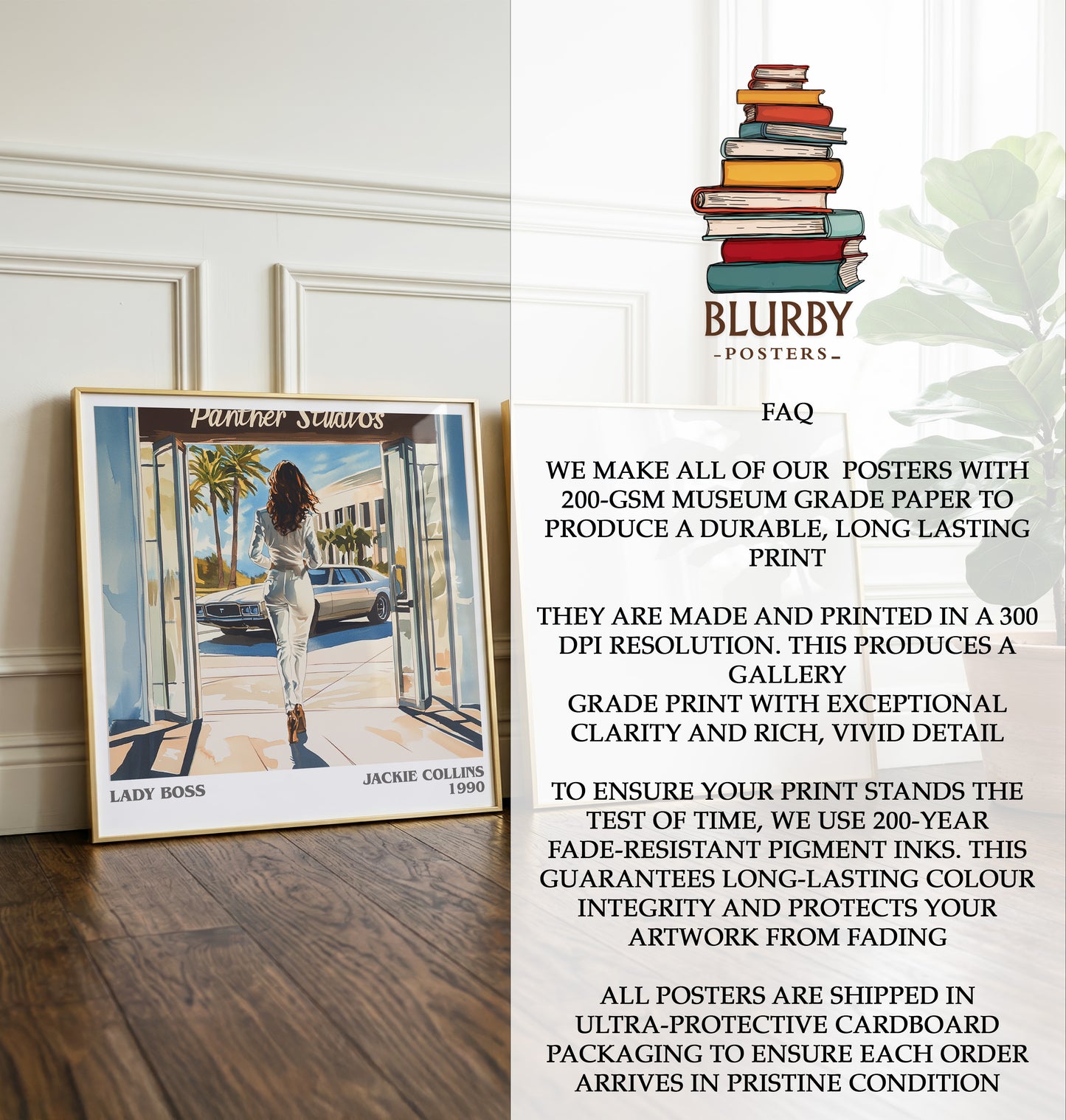 Lady Boss Literary Art Print by Jackie Collins
