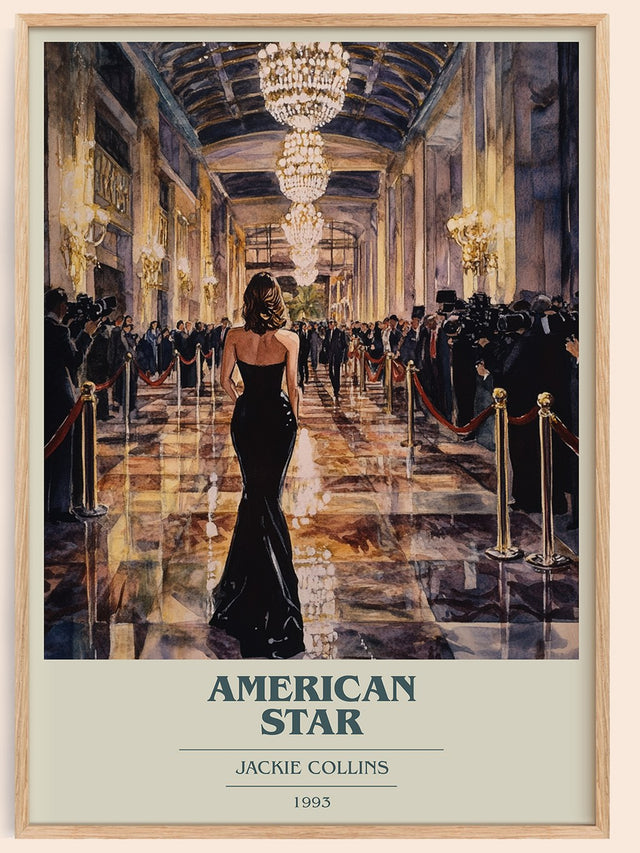 American Star Book Cover Poster by Jackie Collins