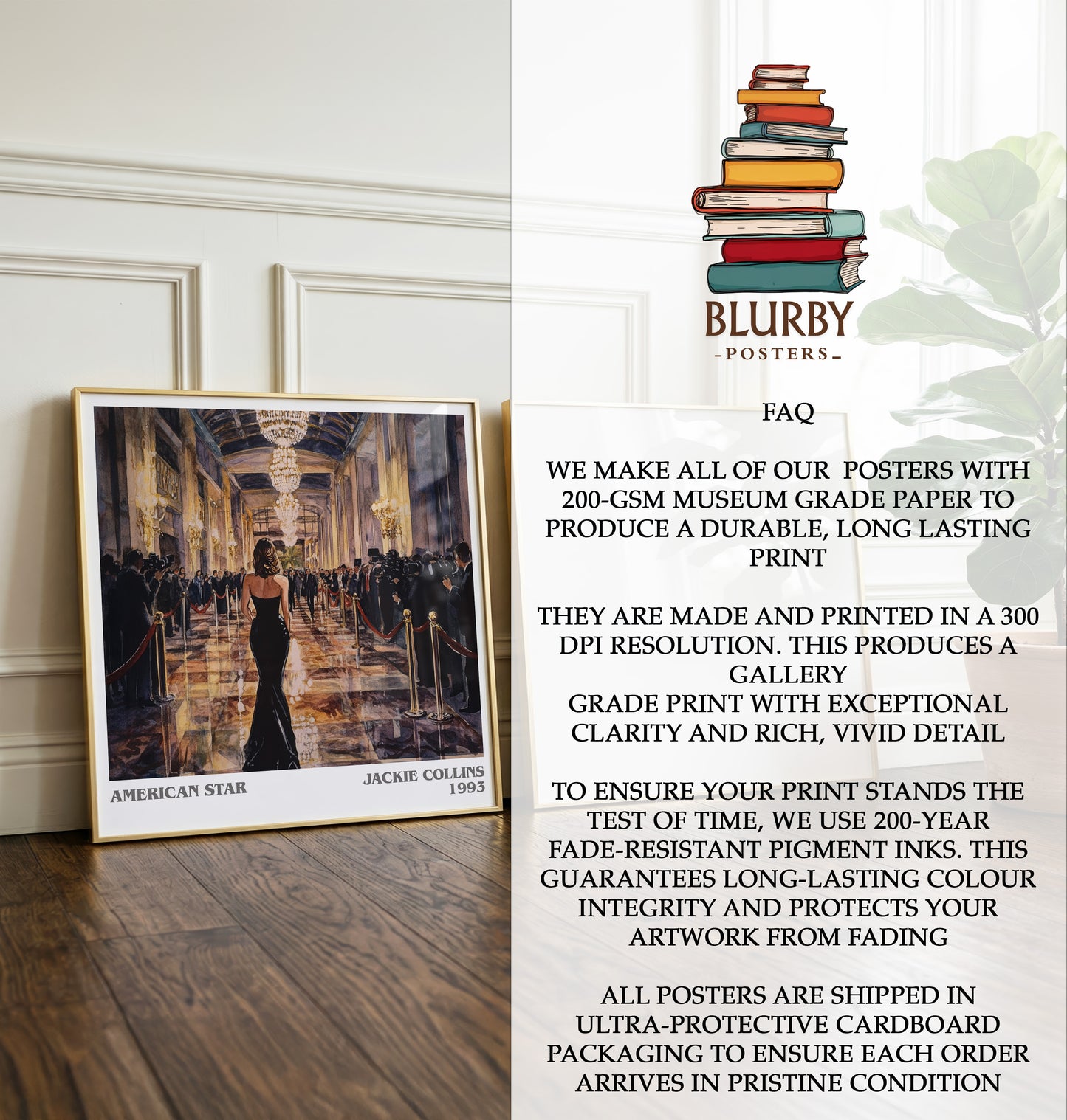 American Star Literary Art Print by Jackie Collins