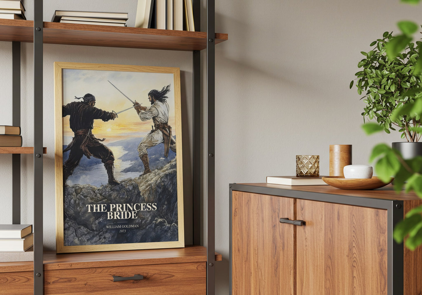 The Princess Bride book watercolour illustration paper finish options – matte satin gloss