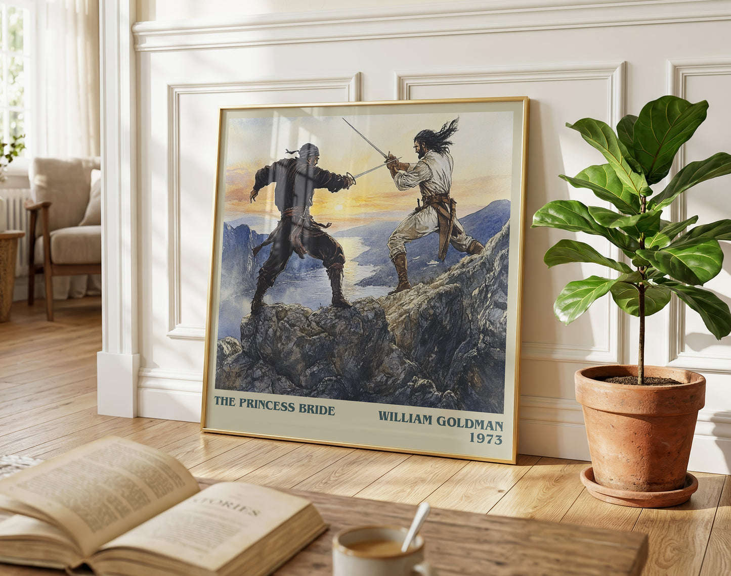The Princess Bride literary poster paired in gallery wall – literary art prints