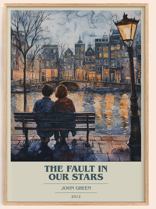 The Fault in Our Stars Book Cover Poster by John Green