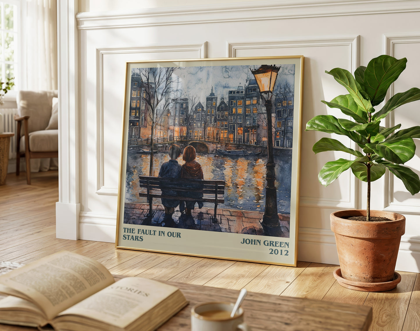 The Fault in Our Stars literary poster paired in gallery wall – literary art prints
