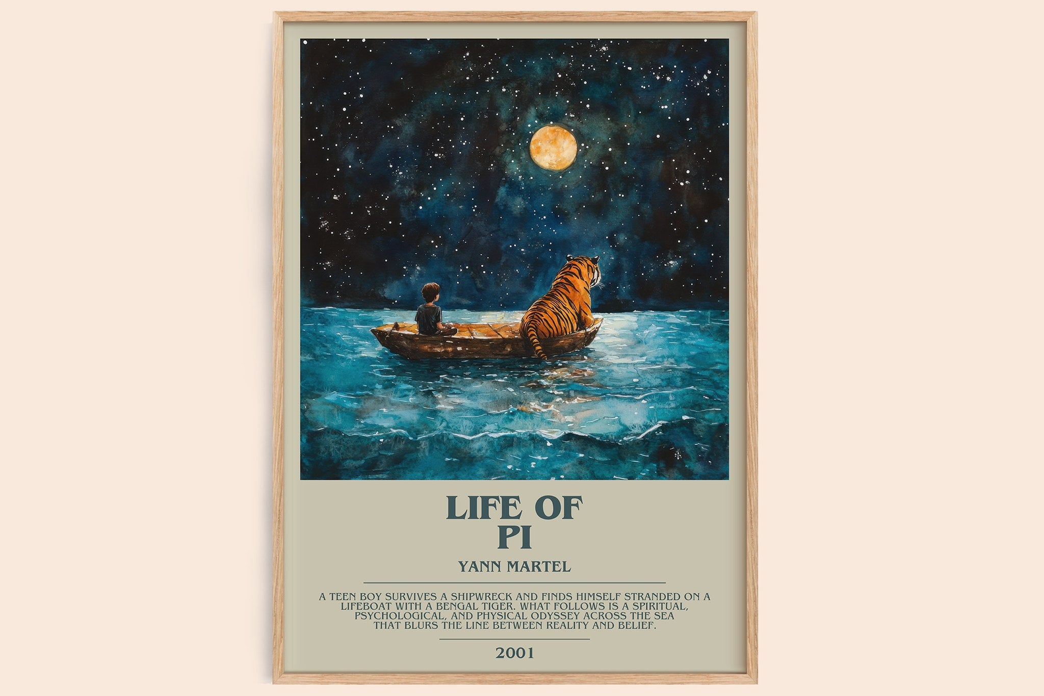 Life of Pi Bookish Wall Art by Yann Martel