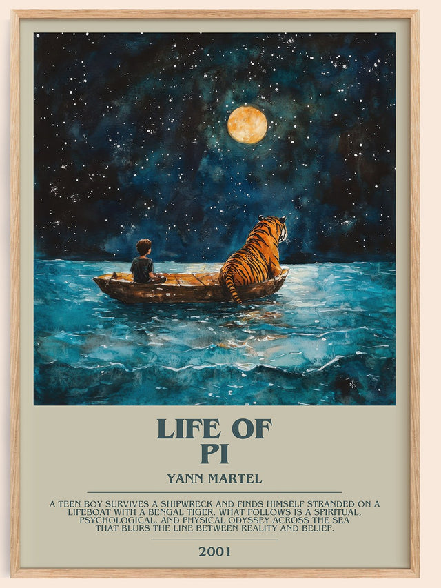 Life of Pi Bookish Wall Art by Yann Martel