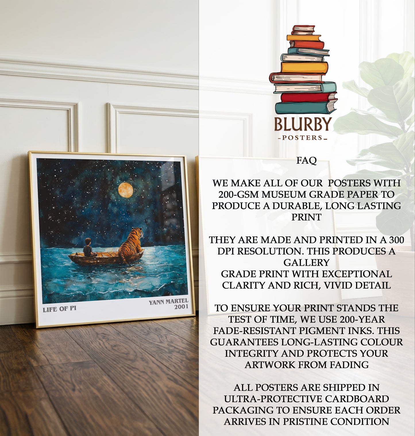 Life of Pi Literary Art Print by Yann Martel