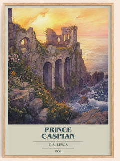 Prince Caspian Book Cover Poster by C.S. Lewis