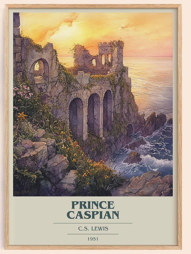 Prince Caspian Book Cover Poster by C.S. Lewis