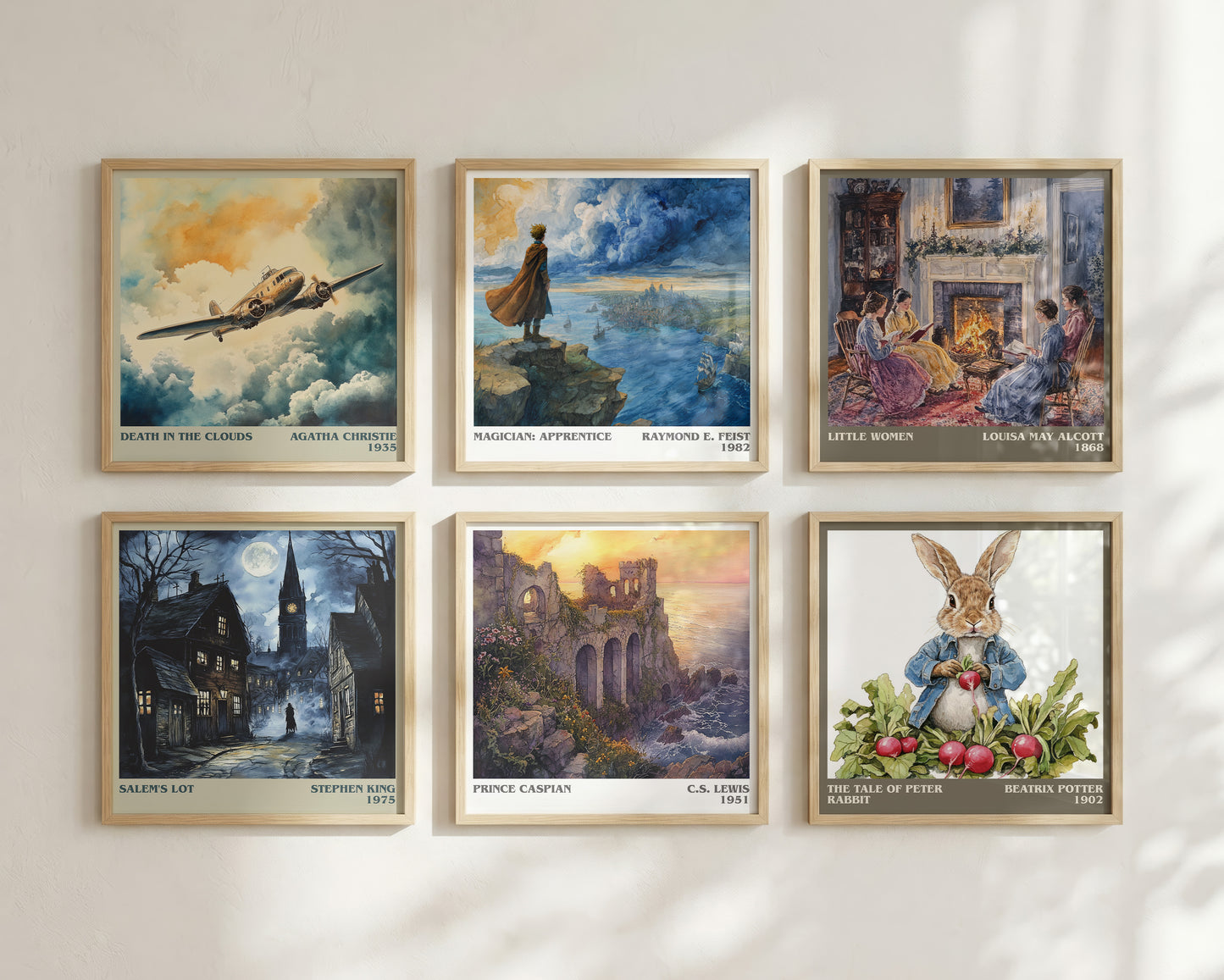 Prince Caspian literary book poster framed on wall – childrens wall art