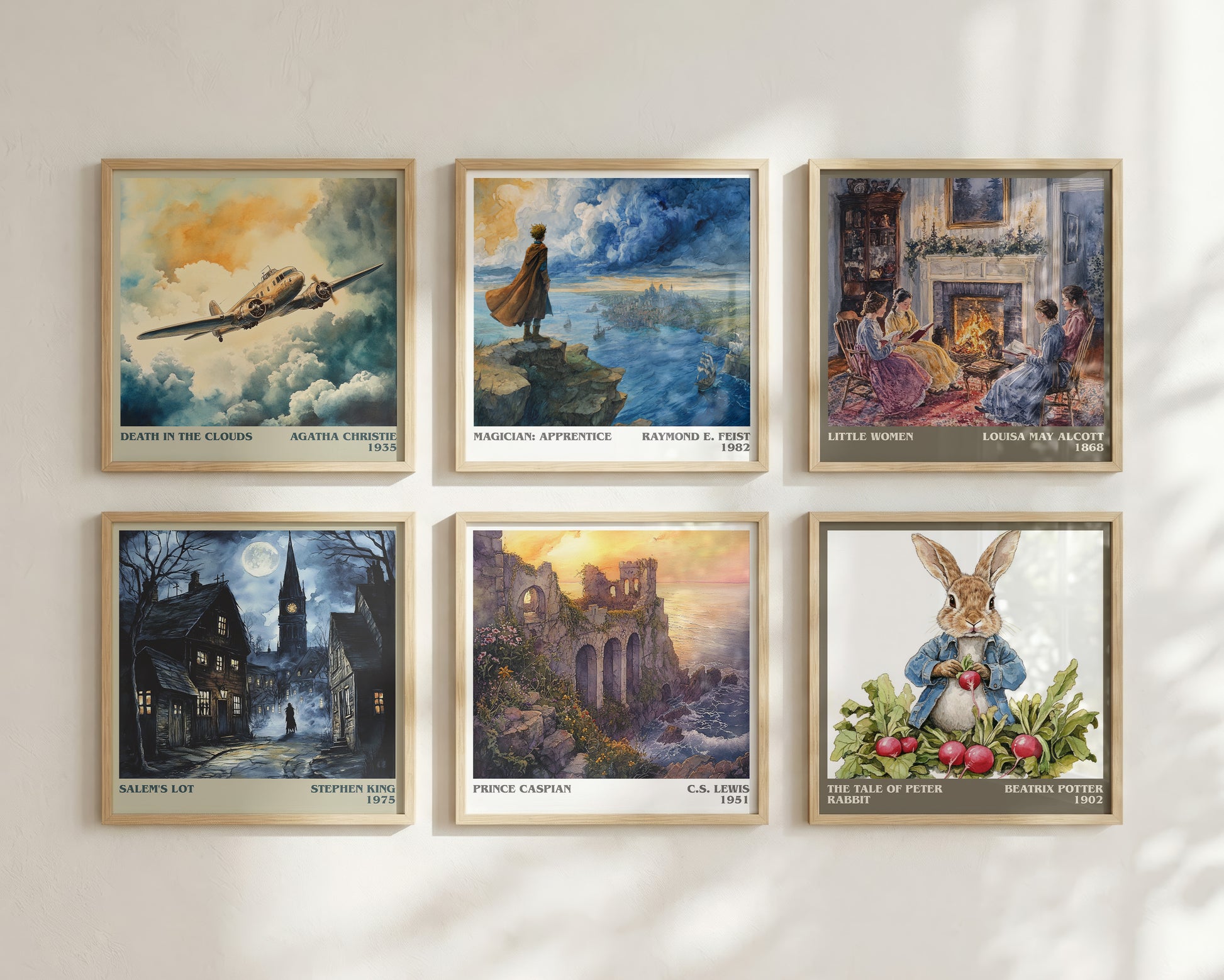 Prince Caspian literary book poster framed on wall – childrens wall art