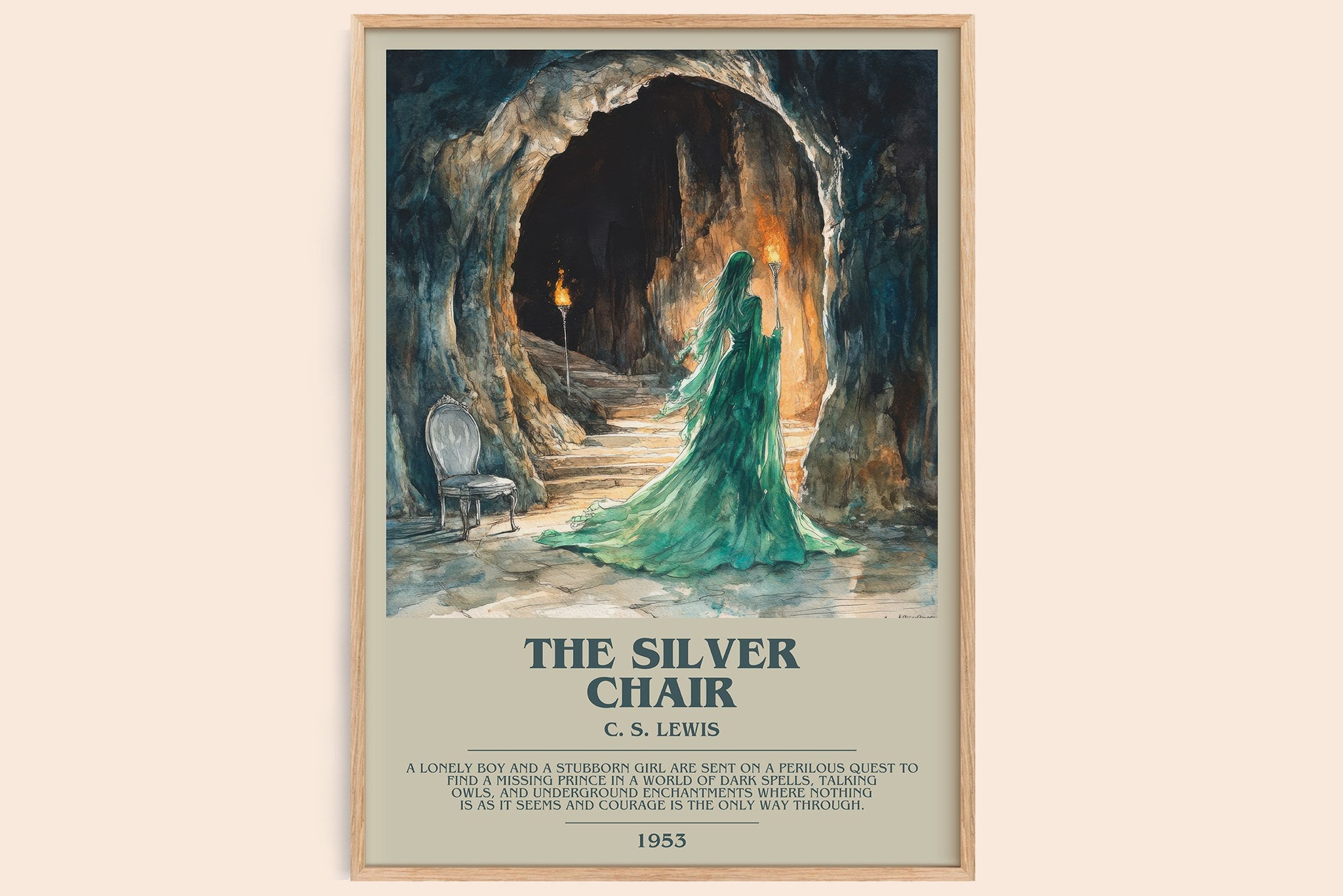 The Silver Chair Bookish Wall Art by C. S. Lewis
