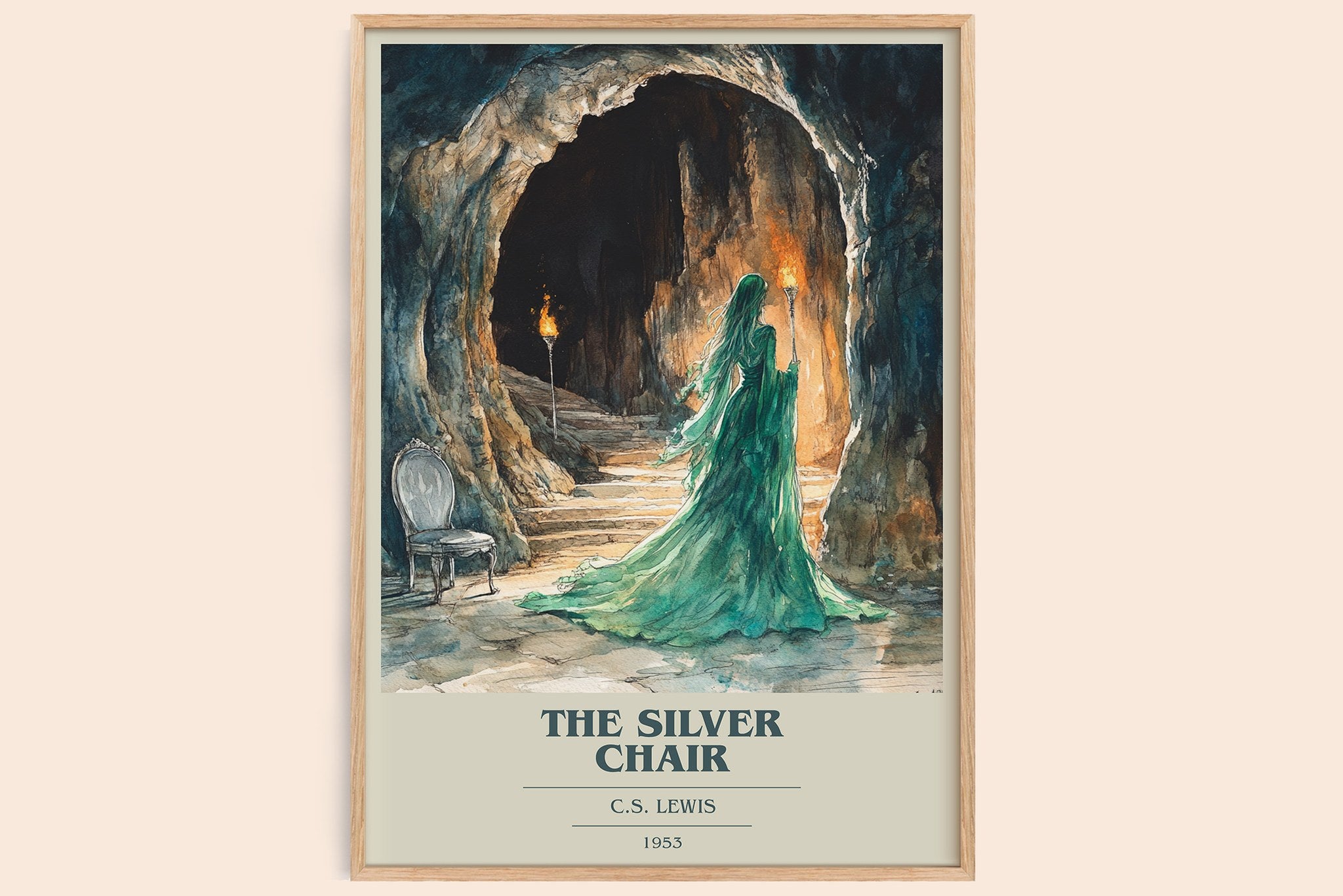 The Silver Chair Book Cover Poster by C. S. Lewis
