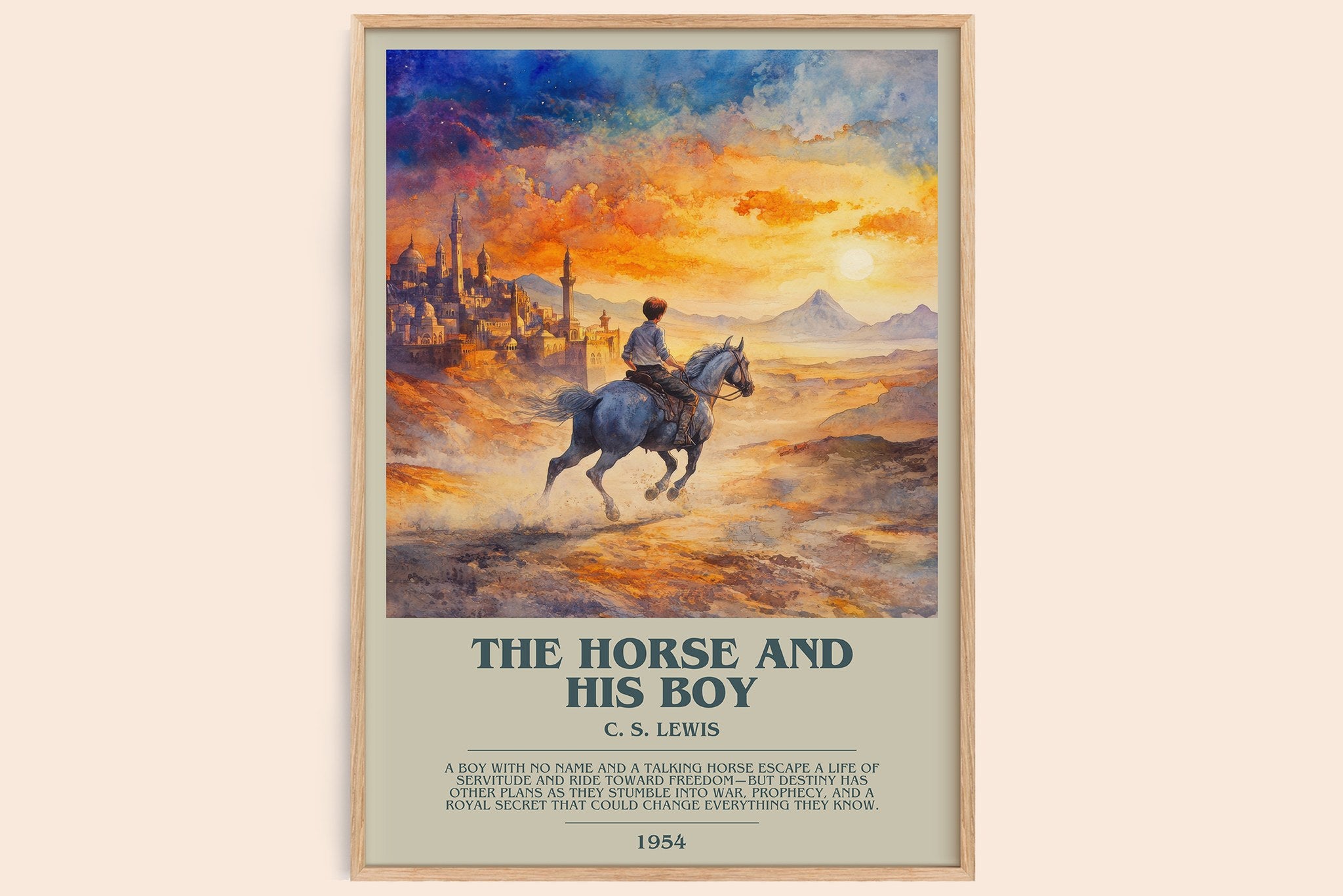 The Horse and his Boy Bookish Wall Art by C. S. Lewis