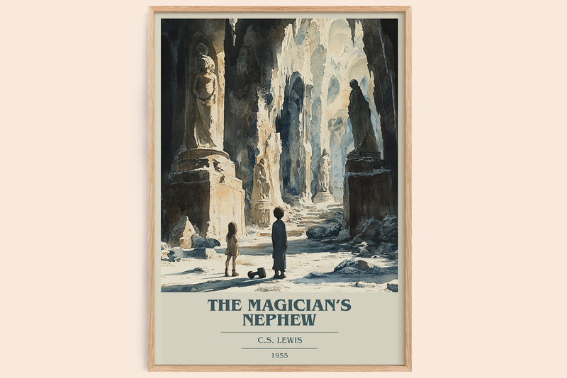 The Magician's Nephew Book Cover Poster by C. S. Lewis (Modern Minimalist style)
