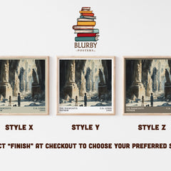 The Magician's Nephew Literary Art Print by C. S. Lewis – Style X, Y and Z square prints side by side – choose your finish