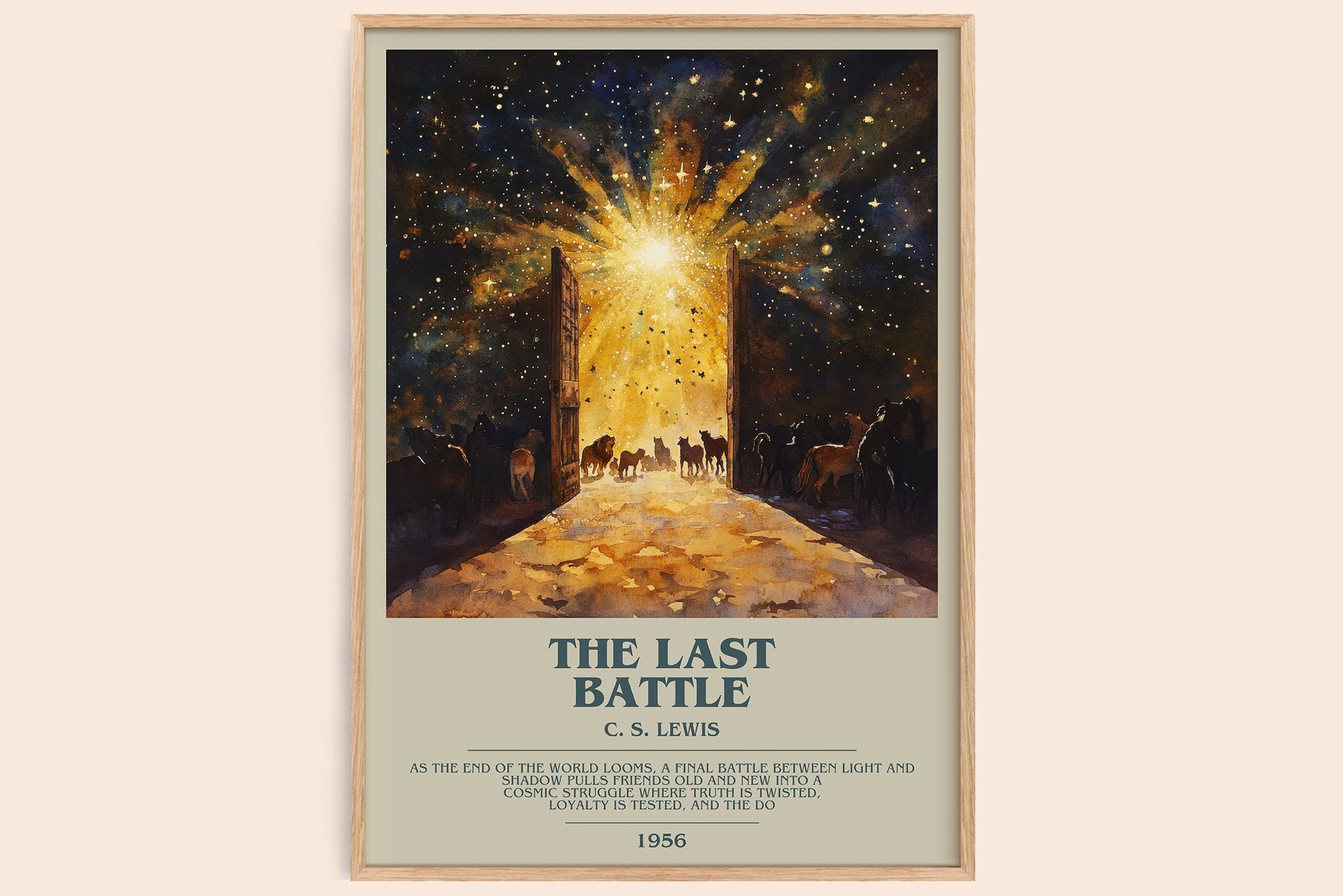 The Last Battle Bookish Wall Art by C. S. Lewis