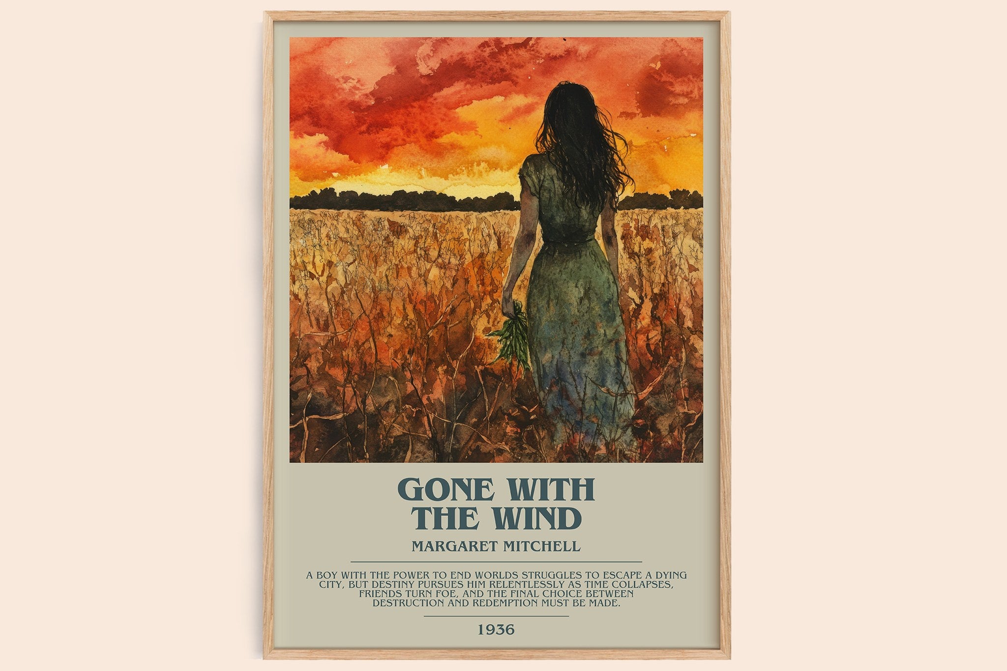 Gone with the Wind Bookish Wall Art by Margaret Mitchell
