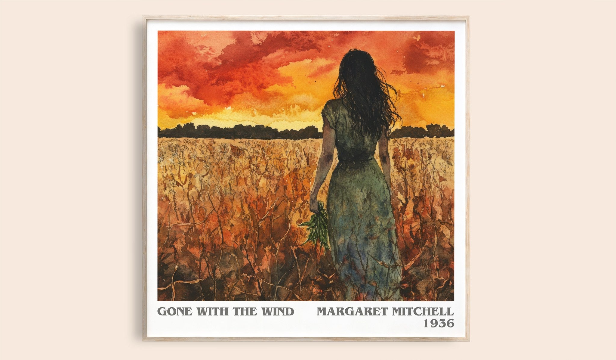 Gone with the Wind Literary Art Print by Margaret Mitchell
