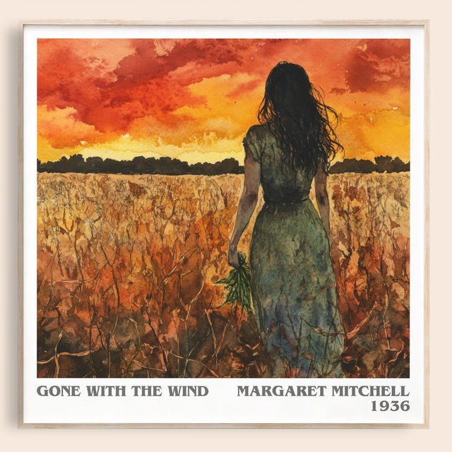 Gone with the Wind Literary Art Print by Margaret Mitchell