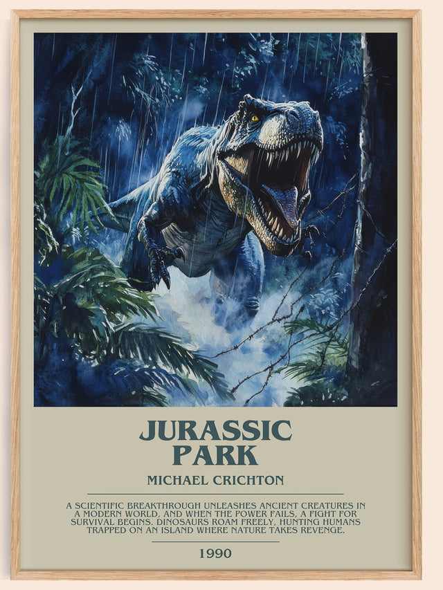Jurassic Park Bookish Wall Art by Michael Crichton