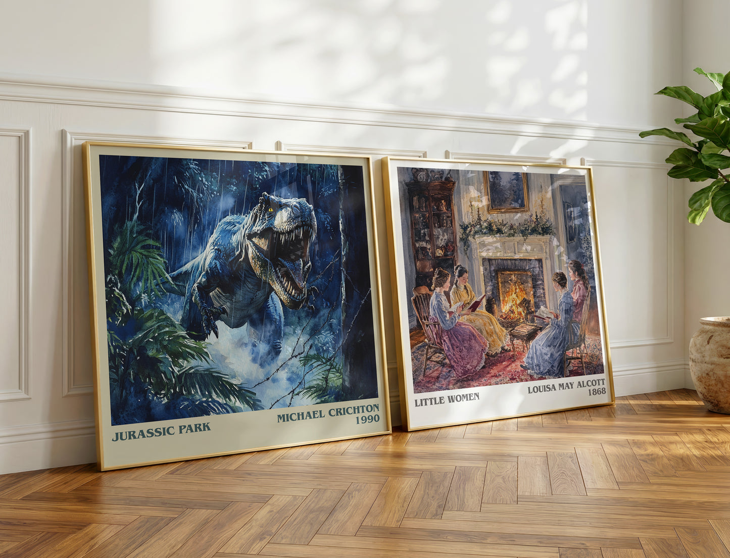 Jurassic Park book poster packaging – museum-quality print rolled in protective tube