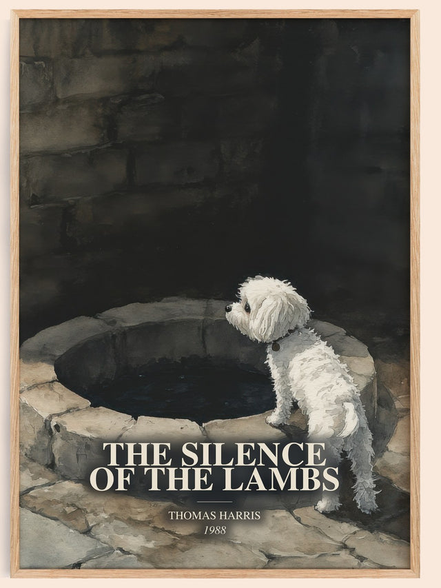 Silence Of The Lambs Book Watercolour Illustration by Thomas Harris