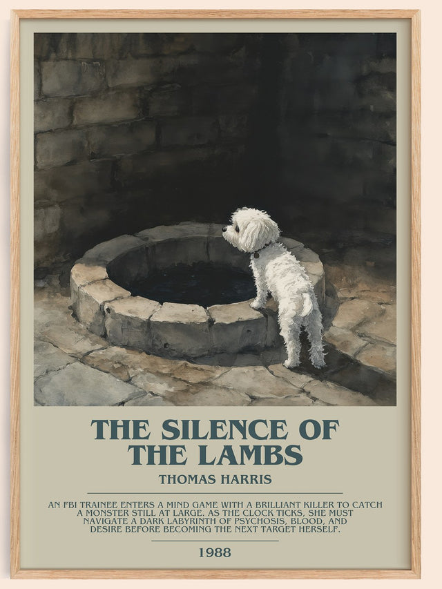 The Silence of the Lambs Bookish Wall Art by Thomas Harris