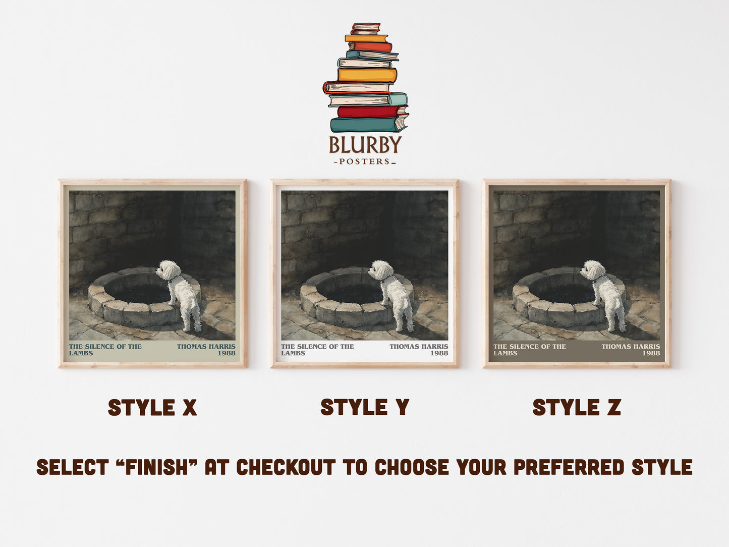 The Silence of the Lambs literary art print colour and style options – Thomas Harris book art