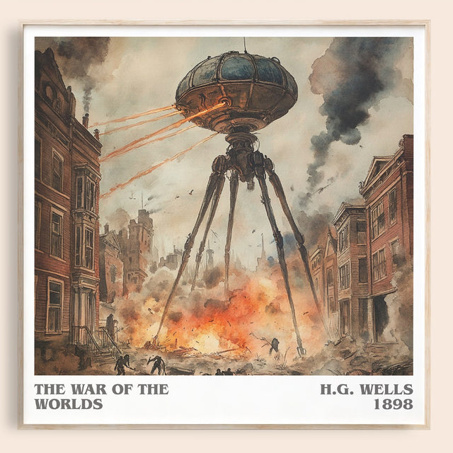 The War Of The Worlds Literary Art Print by H.G. Wells