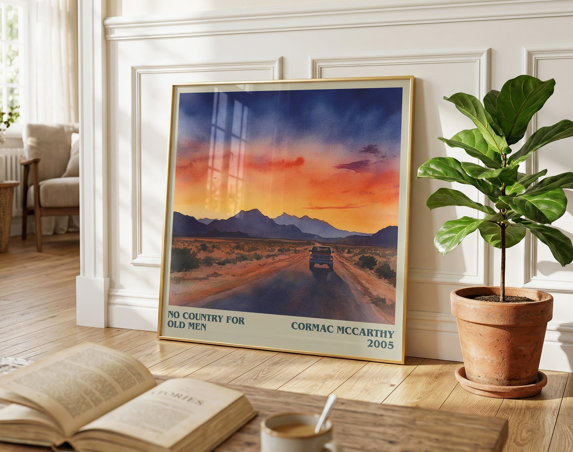 No Country For Old Men literary poster paired in gallery wall – literary art prints